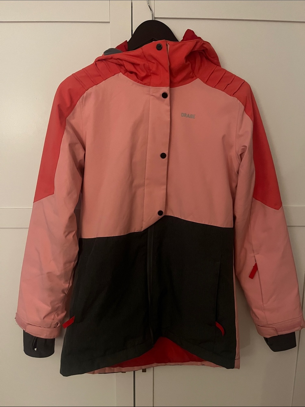 Orage Pink, Coral & Grey Kids Ski Coat